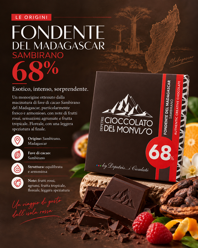 FONDENTE DEL MADAGASCAR SAMBIRANO 68%