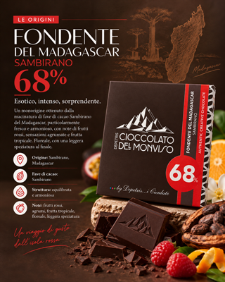 FONDENTE DEL MADAGASCAR SAMBIRANO 68%